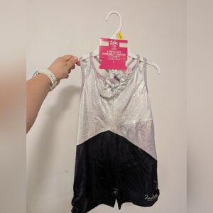 Justice Silver and Black Dress Set